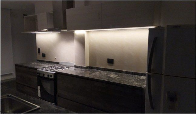 Cocina terminada en la obra Antigua maderera